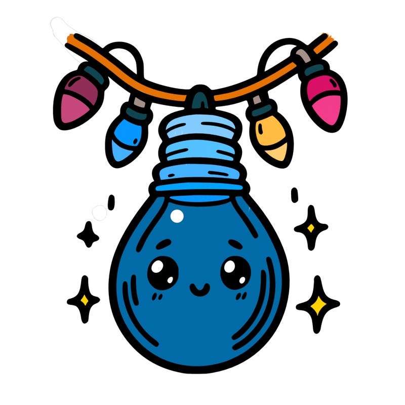 small bulb of a garland