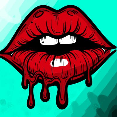 lips that look realistic and drip