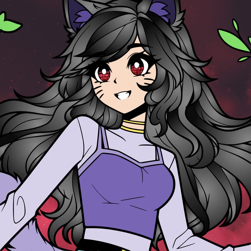 aphmau cat wolf human girl