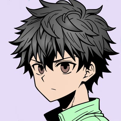 anime guy with short hair