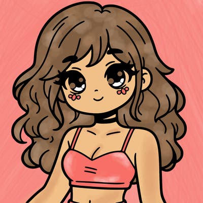 girl in a cute crop top