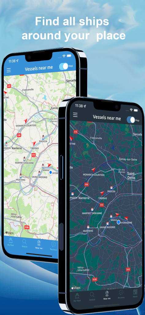 Ship Info - Echtzeitkarte mit Schiffspositionen in Ihrer Nähe in der Ship Info App