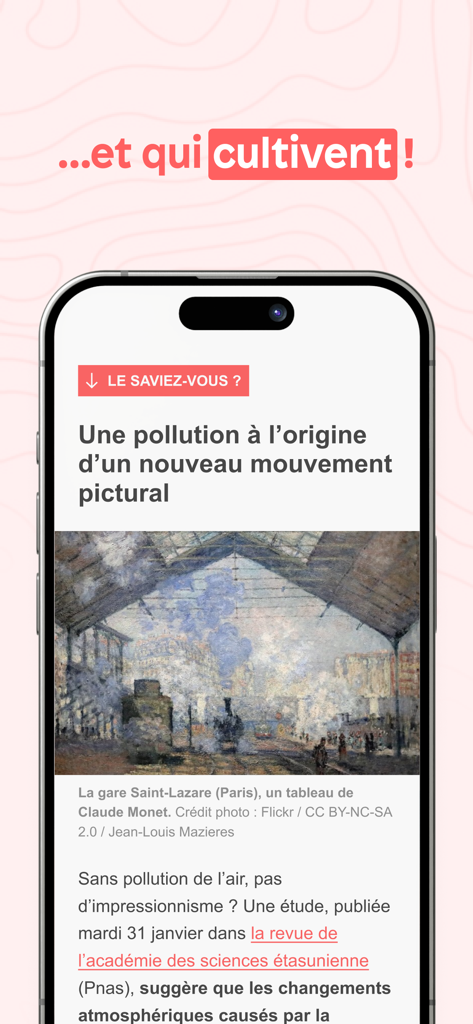 Brief.science - A scientific article about the link between pollution and impressionism on the Brief.science mobile app.