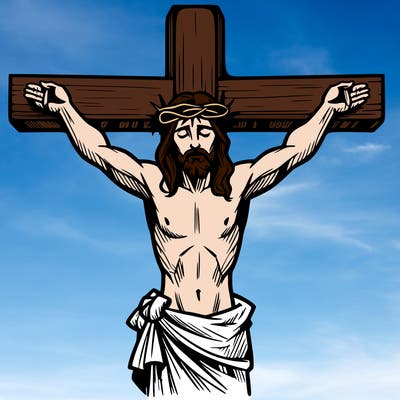 jesus on the cross dieing for our sins