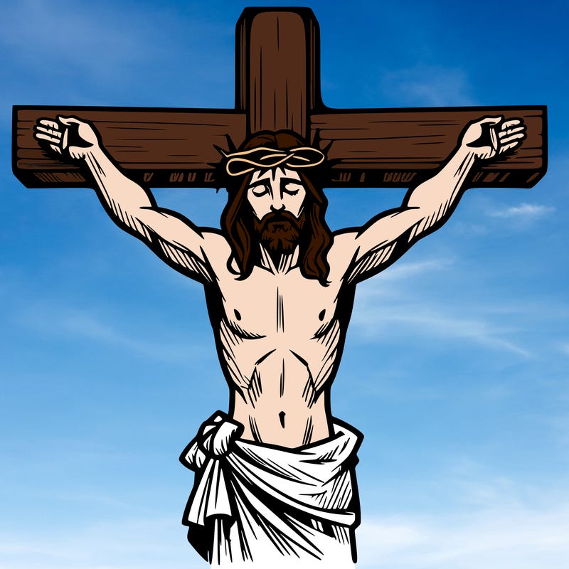 jesus on the cross dieing for our sins