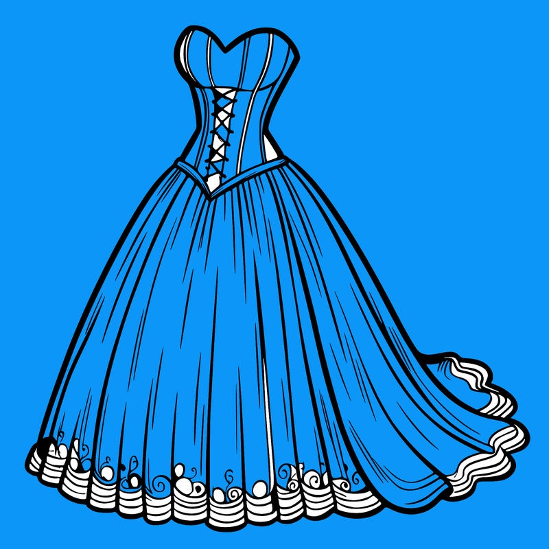 wedding dress-corset and a long and flowy skirt