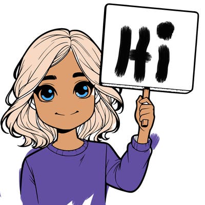 realistic girl holding up a sign