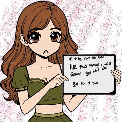 realistic pretty girl holding blank sign