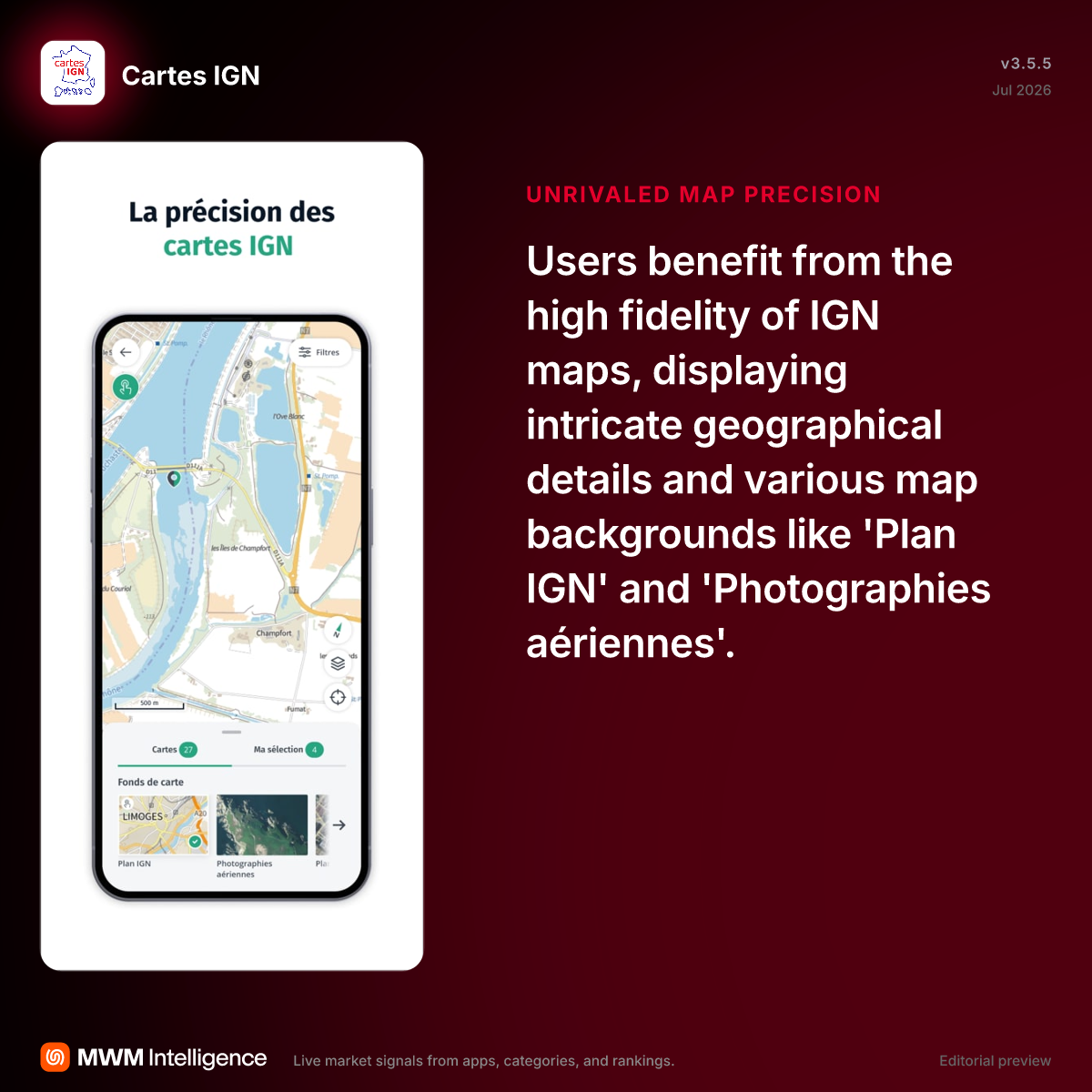 Cartes IGN - Navigation App | MWM