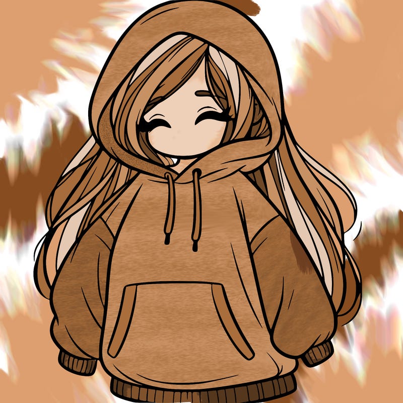 girl in oversized hoodie