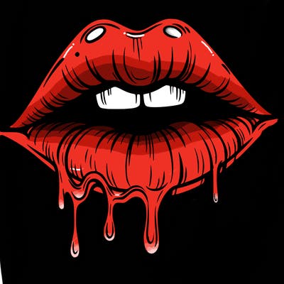 lips that look realistic and drip