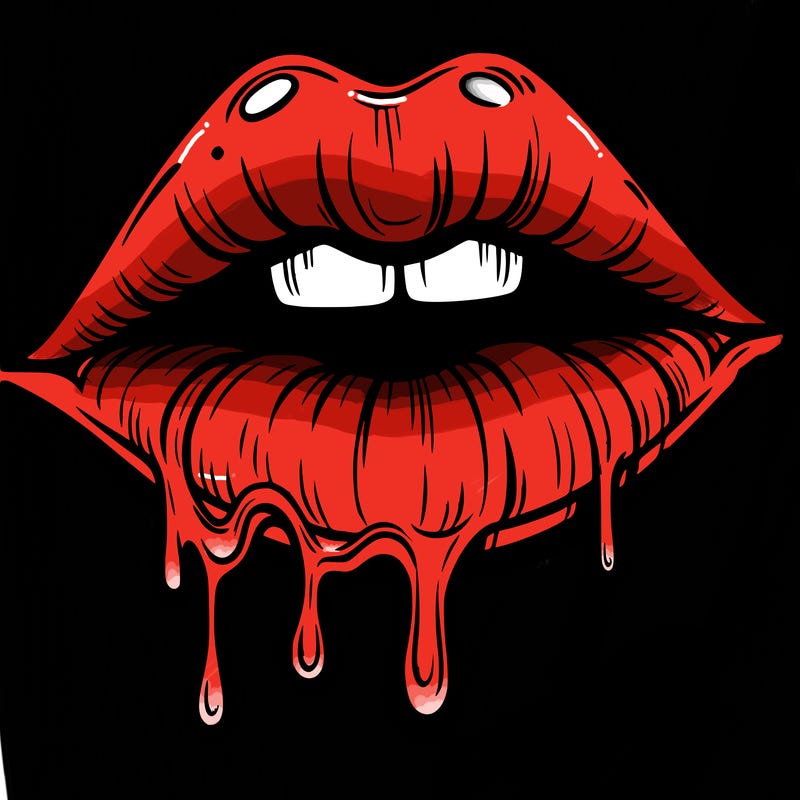 lips that look realistic and drip