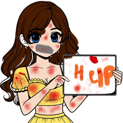 realistic pretty girl holding blank sign