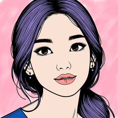 beautiful realistic asian woman