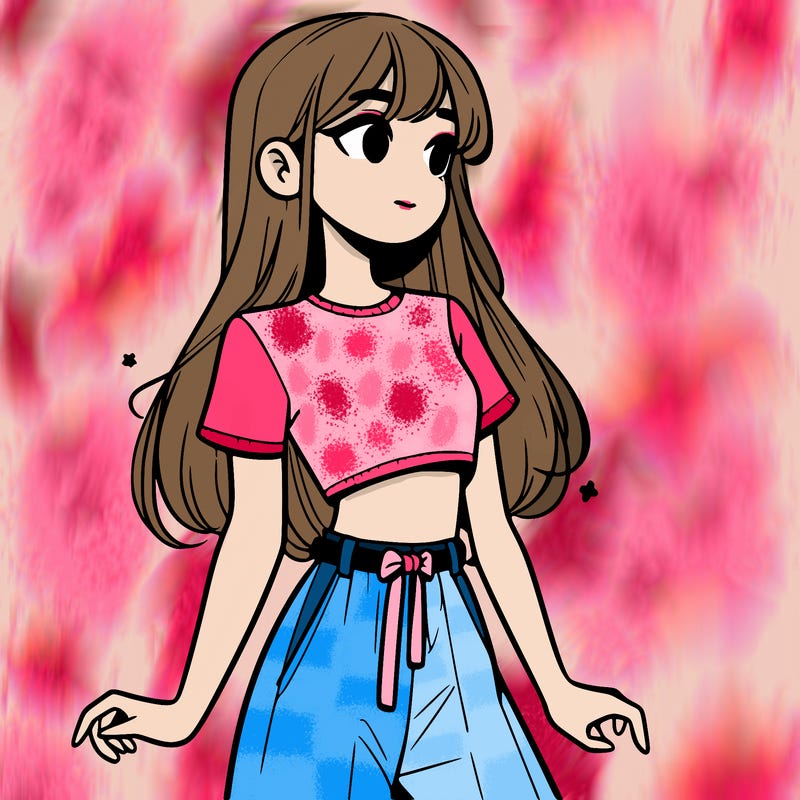 girl in a cute crop top