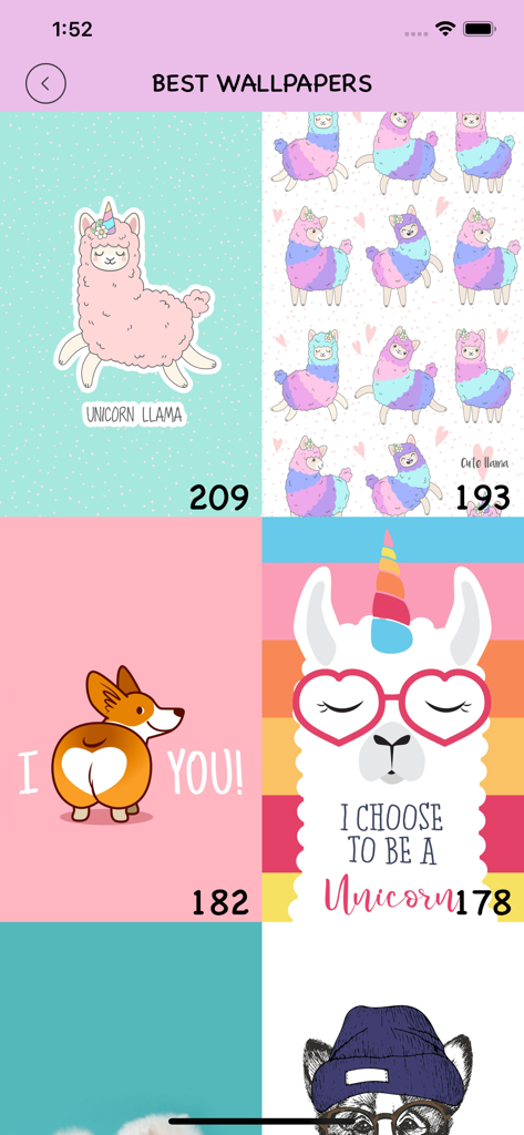 Cute Animals Wallpapers - Gallery of cute kawaii animal wallpapers with llama and corgi illustrations