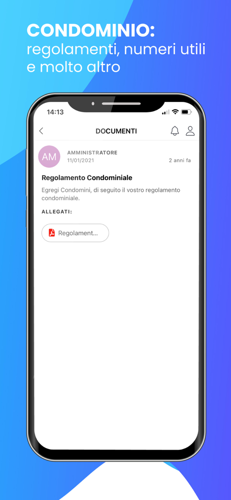 Laserwall - Mobile screen showing the Laserwall app with building documents and condominium regulations