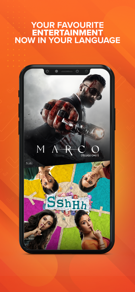 Aha app interface displaying local Telugu and Tamil movies and web series.