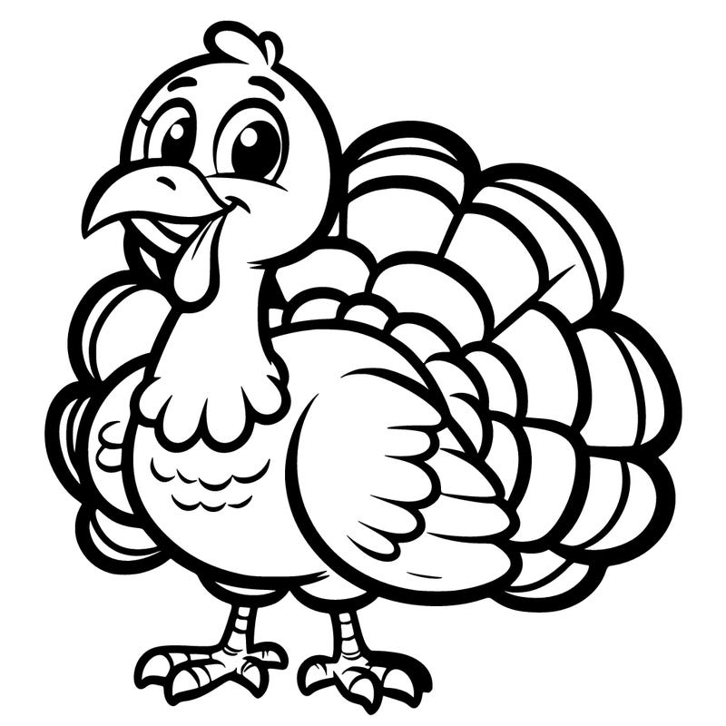 cartoon turkey
