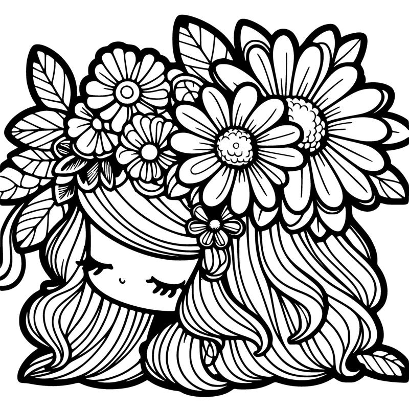 really detailed flower girl