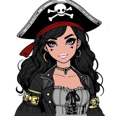 realistic pirate girl