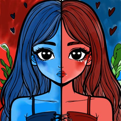 realistic girl split