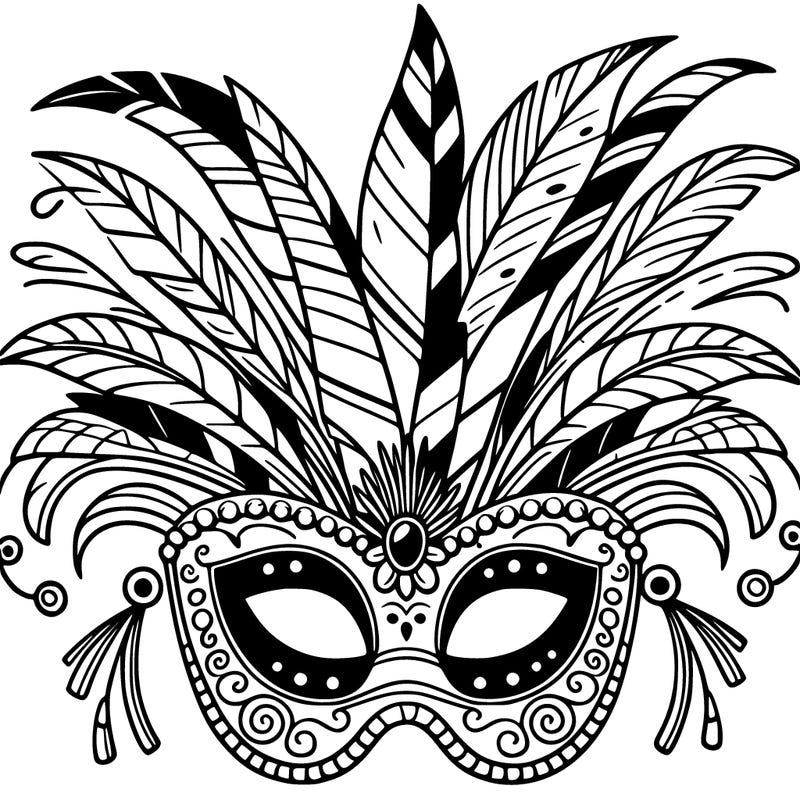 rio carnival mask