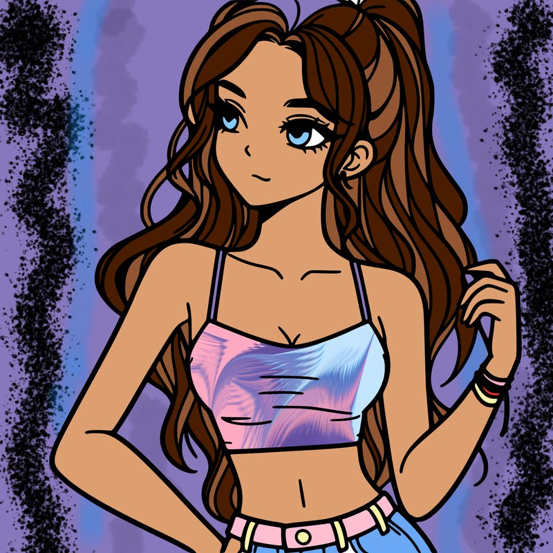 girl in crop top