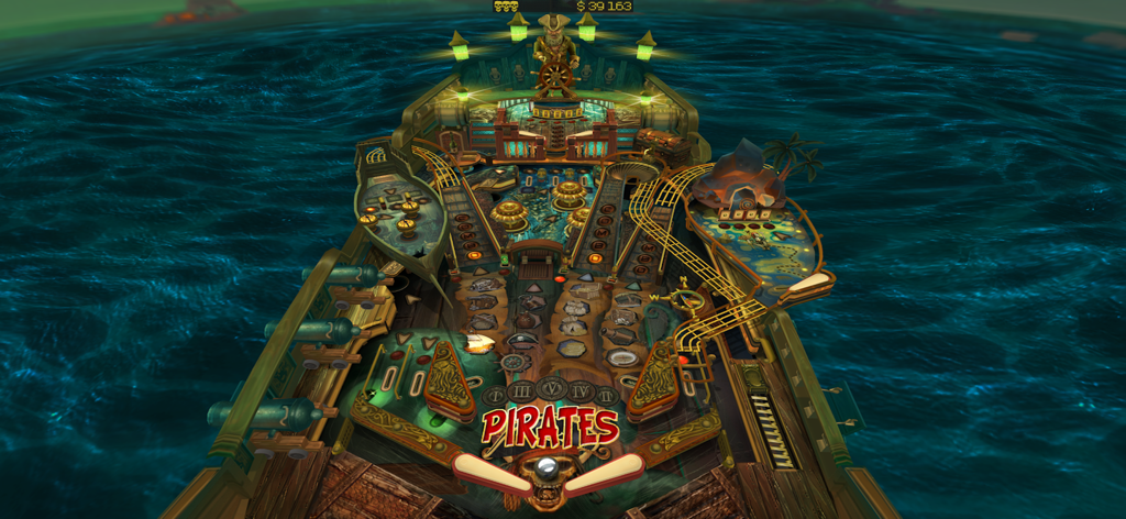 Pinball HD Collection - Pirate themed 3D pinball table gameplay