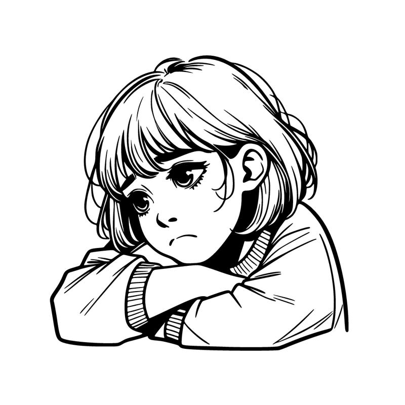 realistic sad girl
