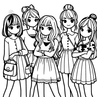 group of girls