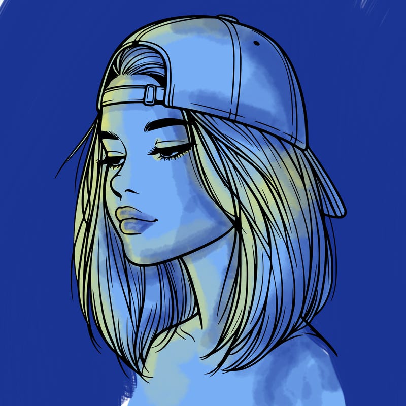 realistic  girl with a backwards hat