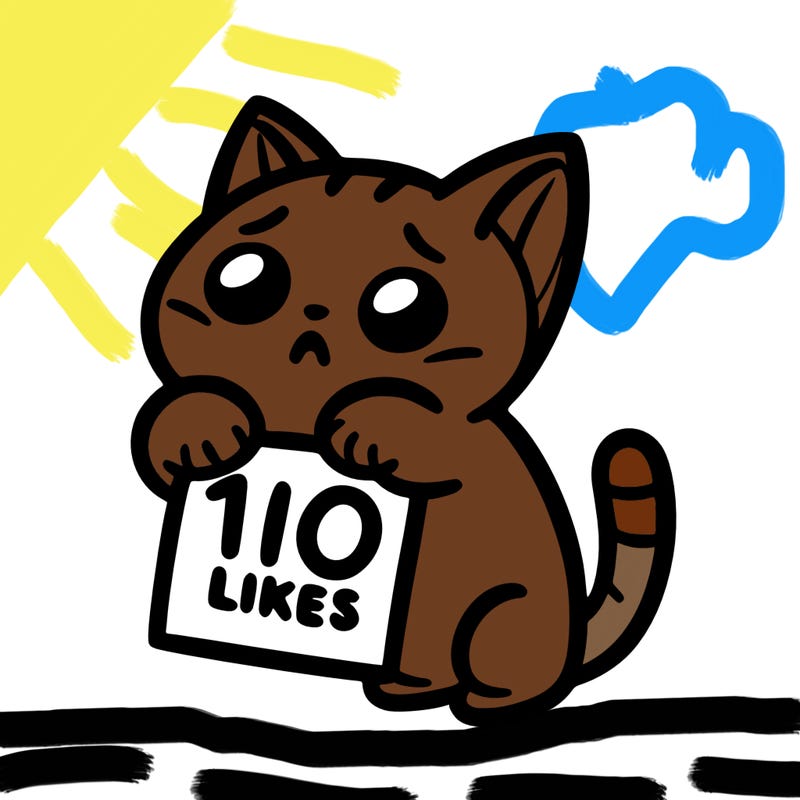 a cat begging for 10 likes