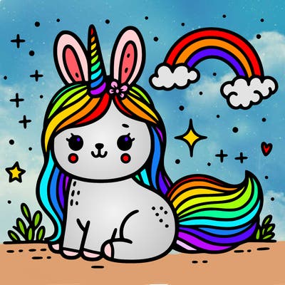 rabbit unicorn