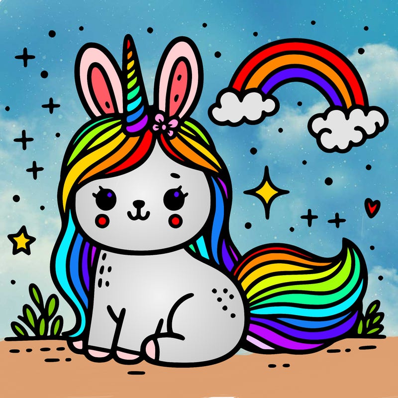 rabbit unicorn
