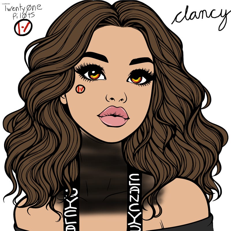 realistic girl with wavy hair and lips