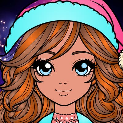 realistic christmas girl