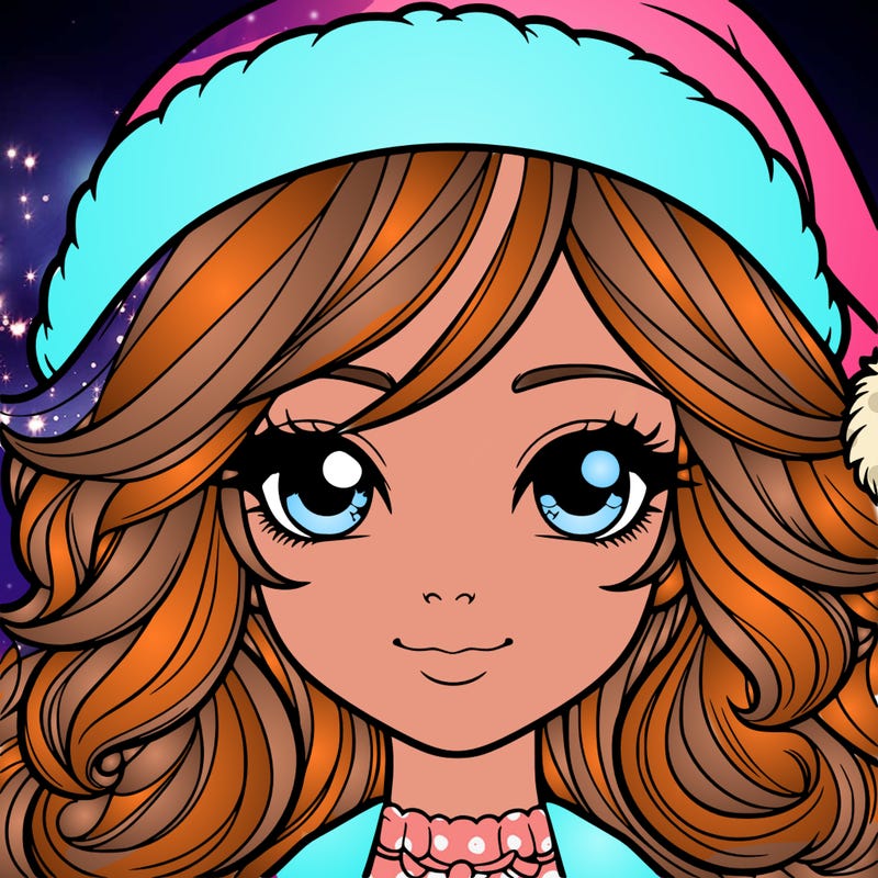 realistic christmas girl