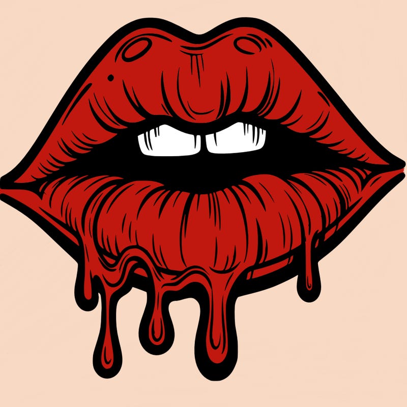 lips that look realistic and drip