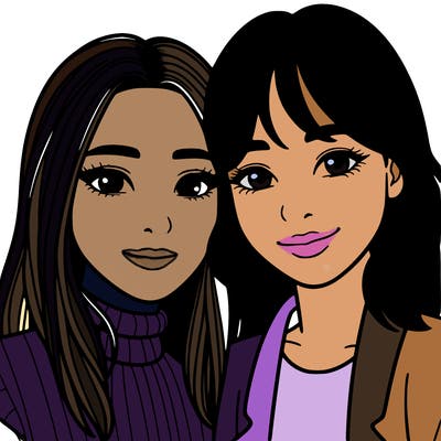 asian woman being in a couple with a latina woman realistic