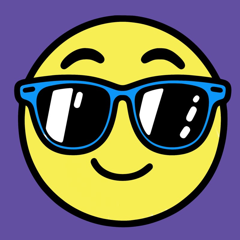emoji with sunglasses