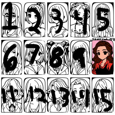 girls that look diffrent anime