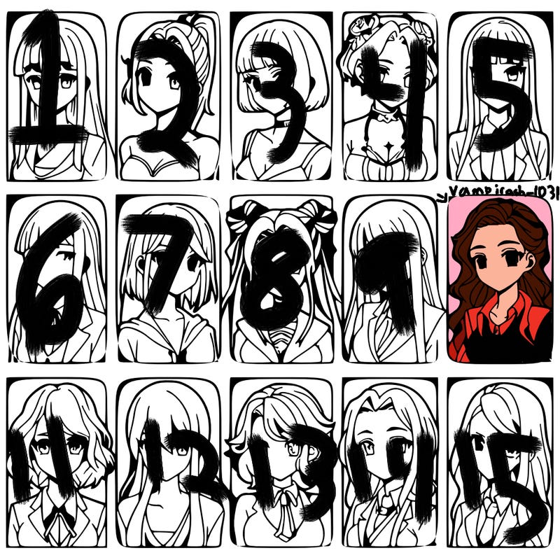 girls that look diffrent anime