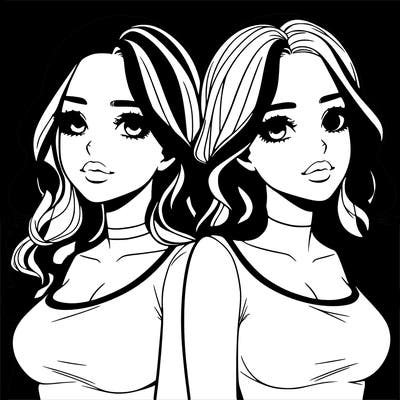 realistic twin sisters