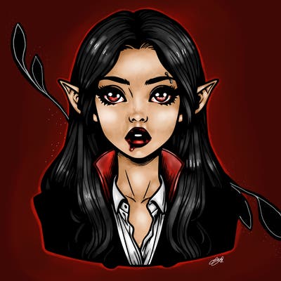 realistic vampire girl