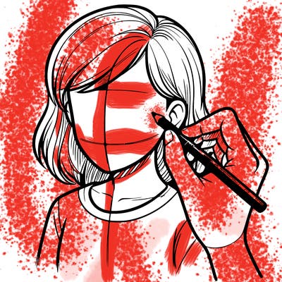 drawing a realistic person