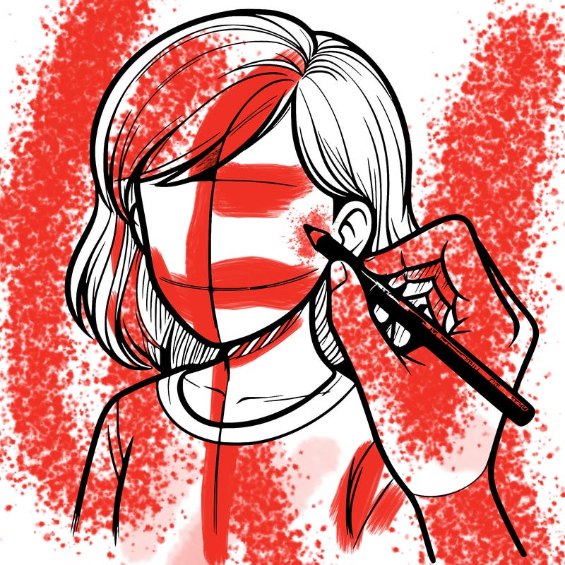 drawing a realistic person