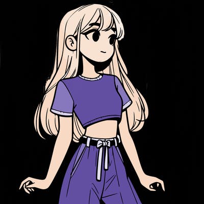 girl in a cute crop top