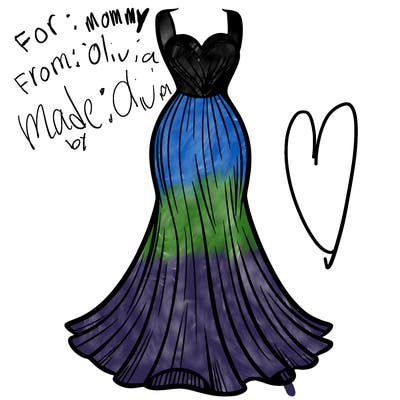 attractive long fashion dress