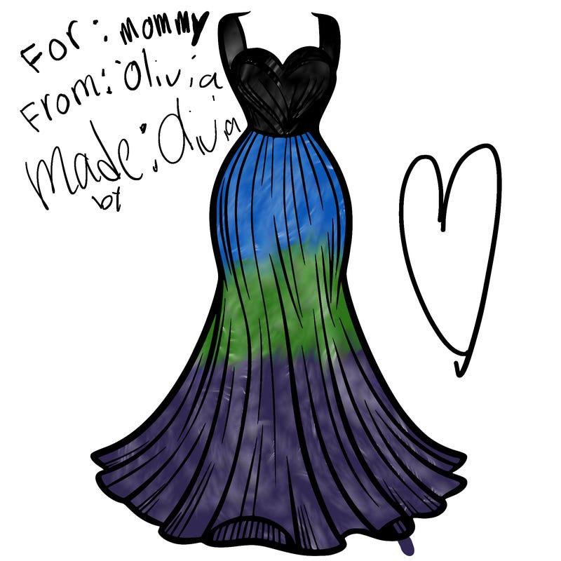 attractive long fashion dress